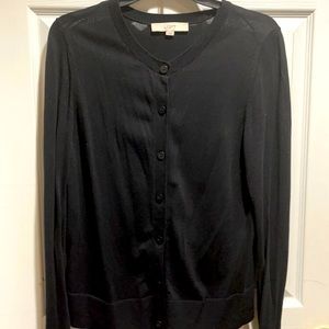 Loft black button up
